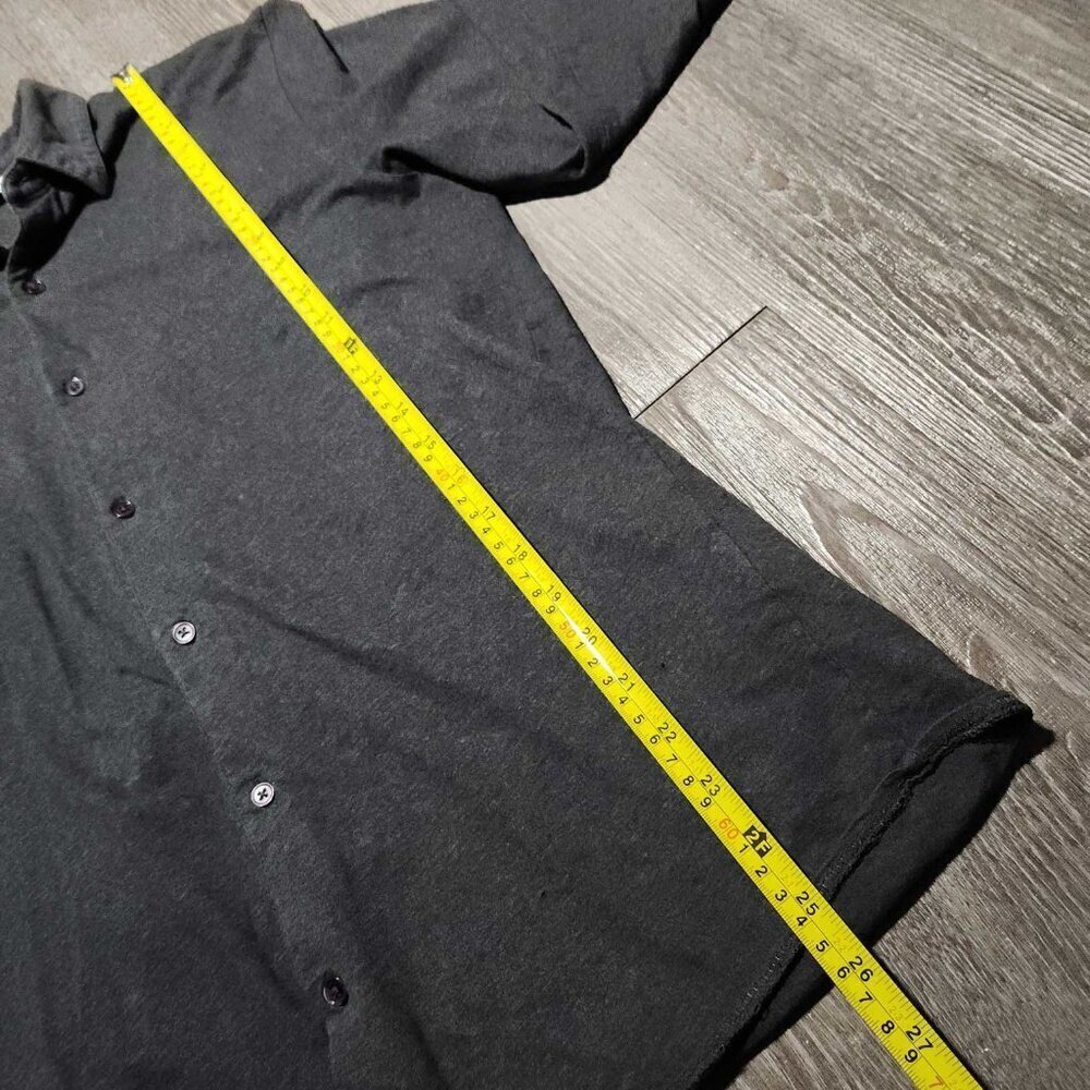 Vintage 90s classic basic grey cotton button-up shirt for work / office - Picture 11 of 16